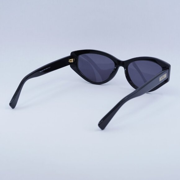 Moschino MOS109/S 0807 IR Sunglasses Black Cat Eye Frame, Grey Lenses main image 7